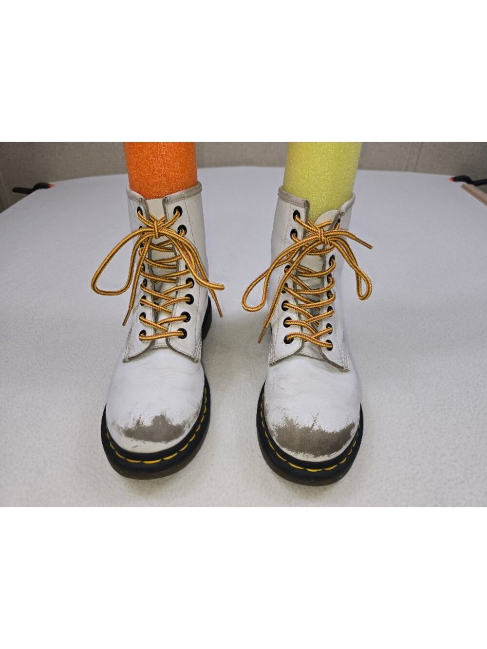 Dr Martens White Leather 1460 Boots Size 5 US  36 UK